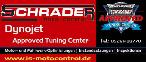 Banner Ingo Schrader Moto-Control, Dynojet Approved Tuning Center